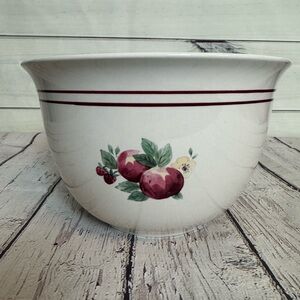 Floral Fruit Design Large Ceramic Bowl